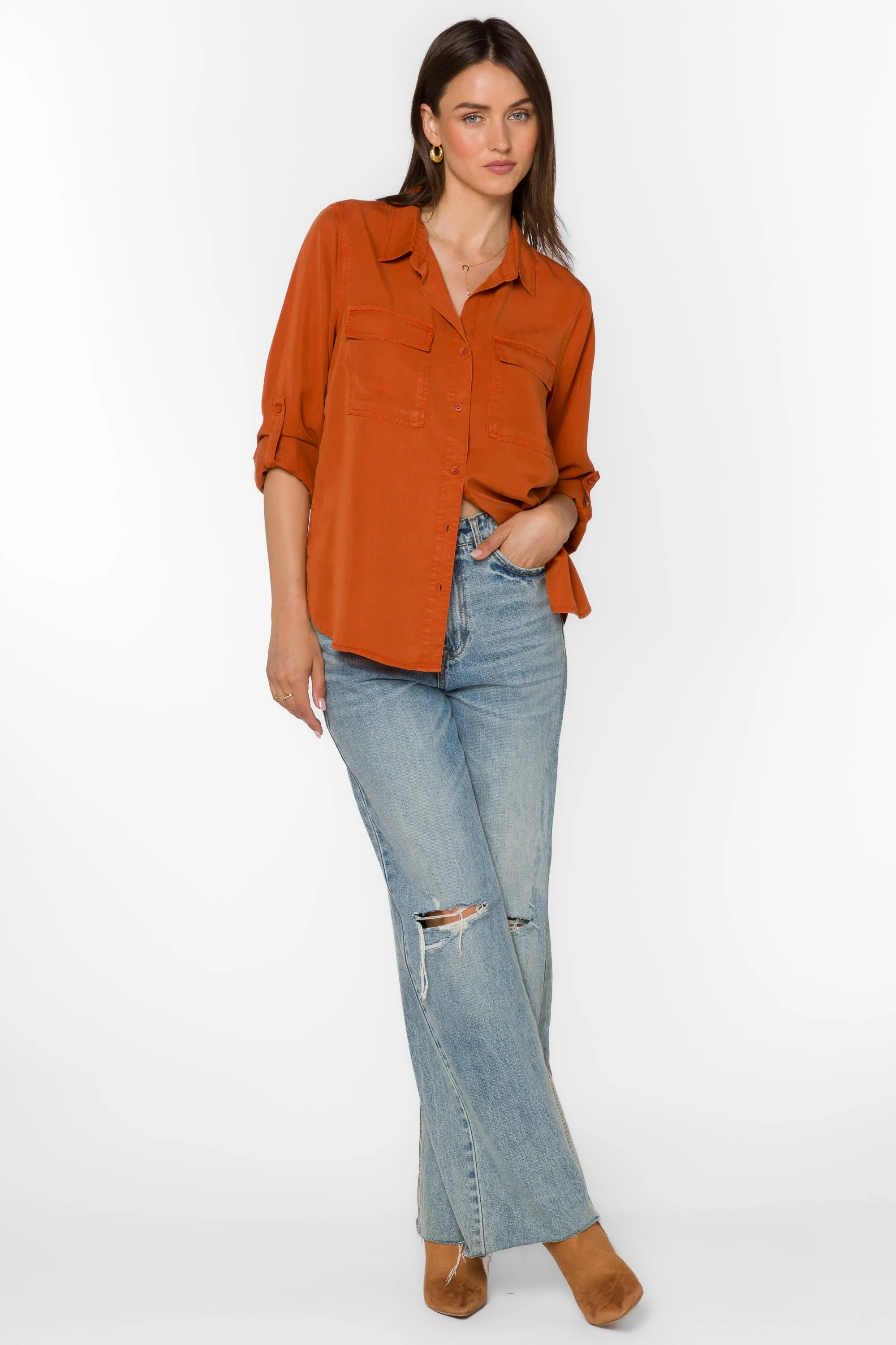 Talma Cinnamon Shirt sold by Velvet Heart product image thumbnail 2