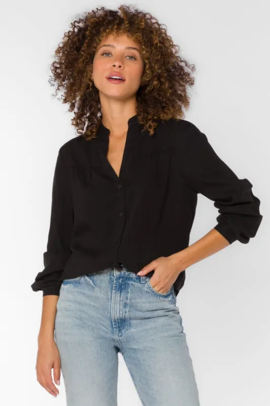Fanny Black Blouse sold by Velvet Heart
