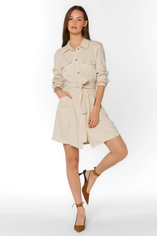 Deena Wheat Dress sold by Velvet Heart