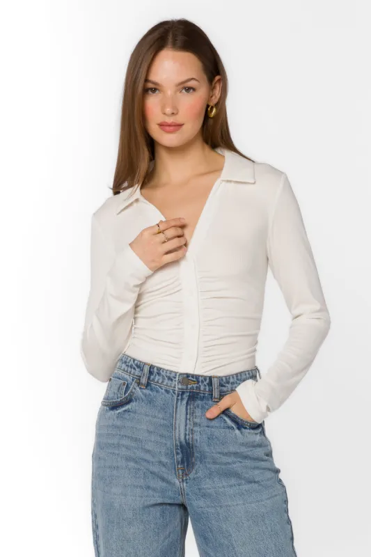 Cielo White Top sold by Velvet Heart