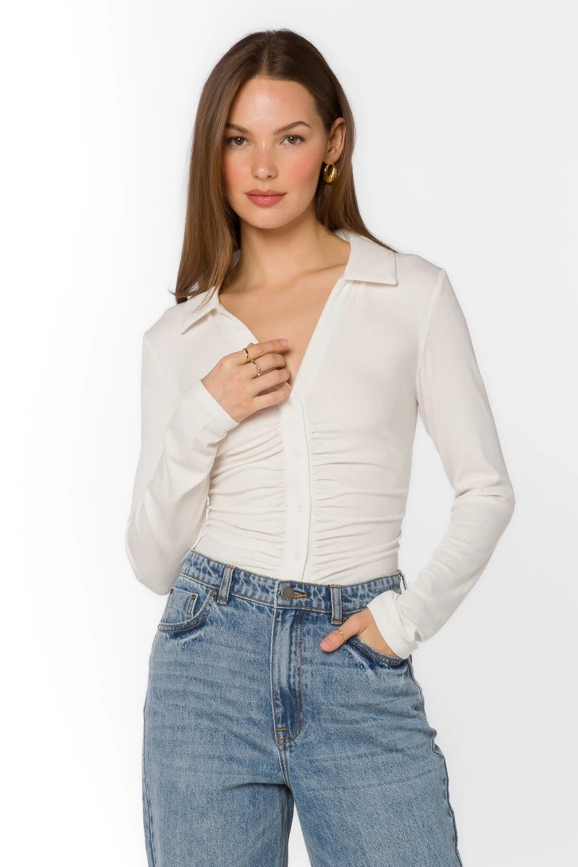 Cielo White Top sold by Velvet Heart