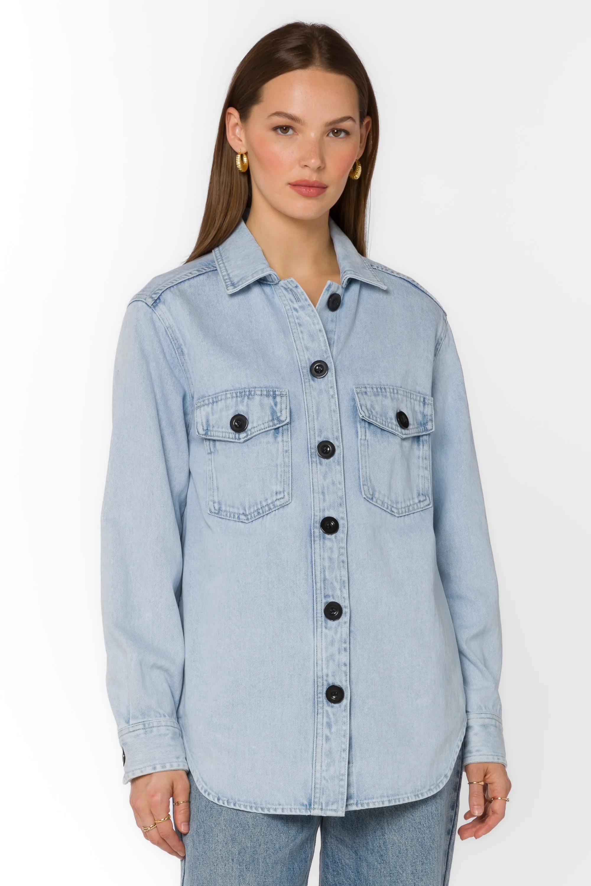 Austin Light Mineral Blue Shirt Jacket sold by Velvet Heart product image thumbnail 3