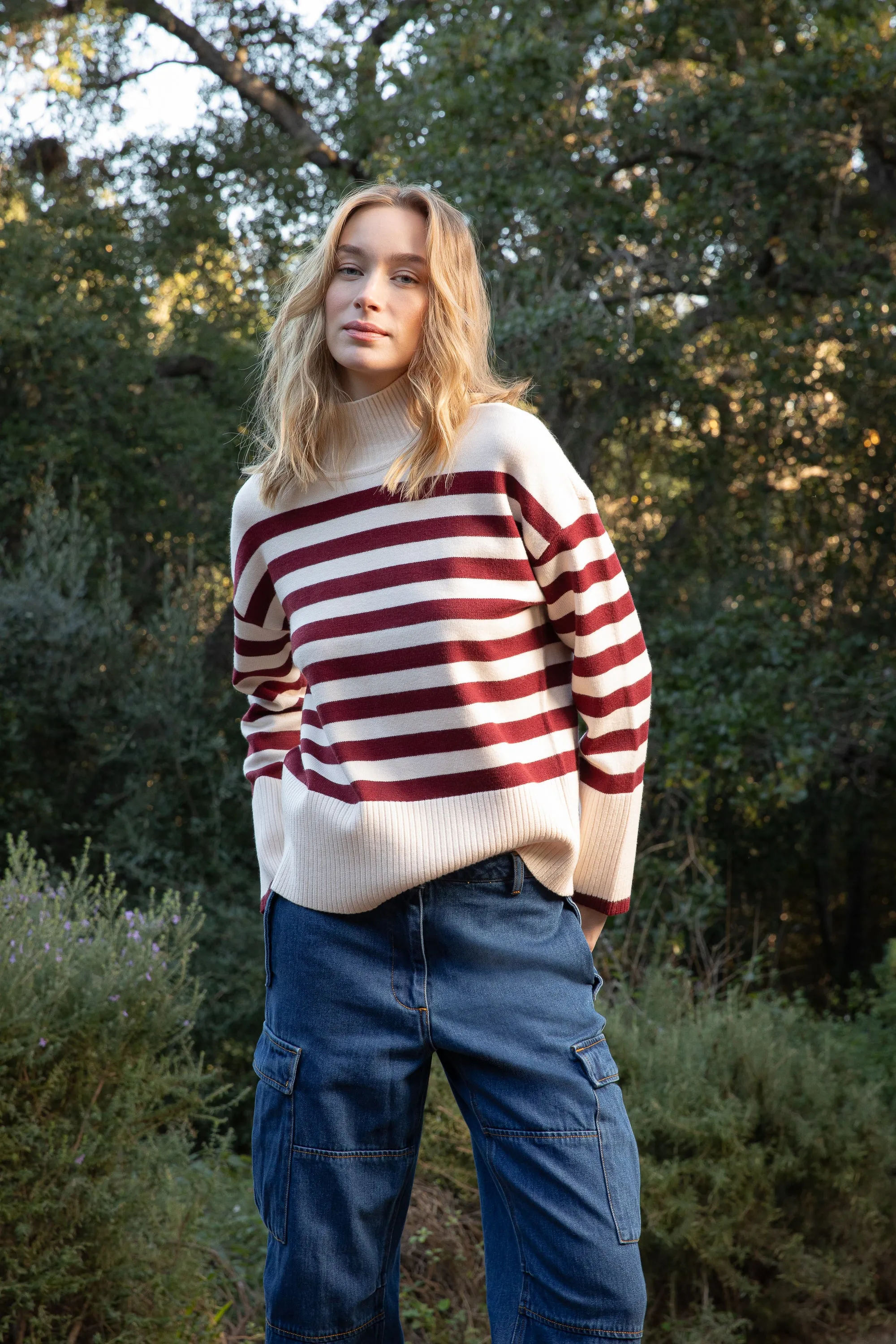 Caden Ivory Red Stripe Sweater sold by Velvet Heart product image thumbnail 2