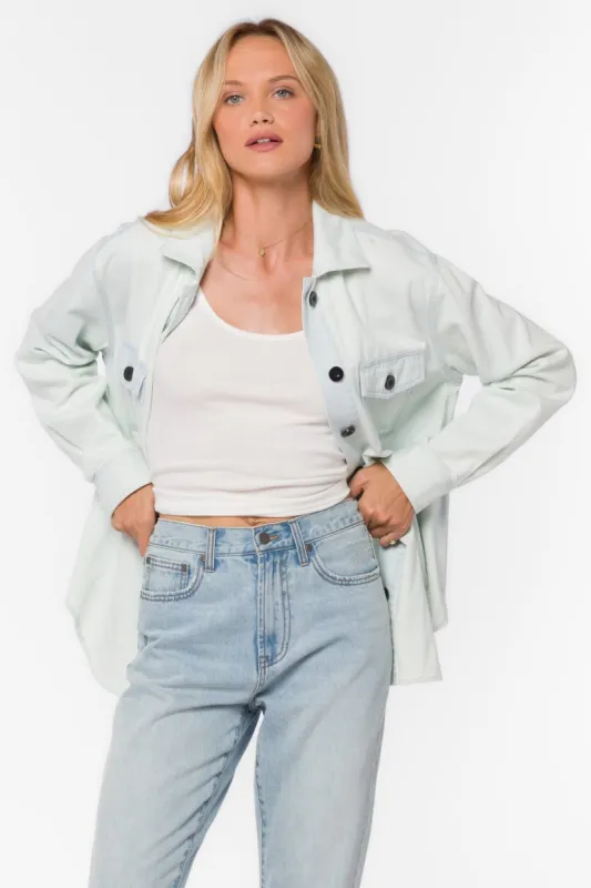 Austin Glacier Shacket sold by Velvet Heart