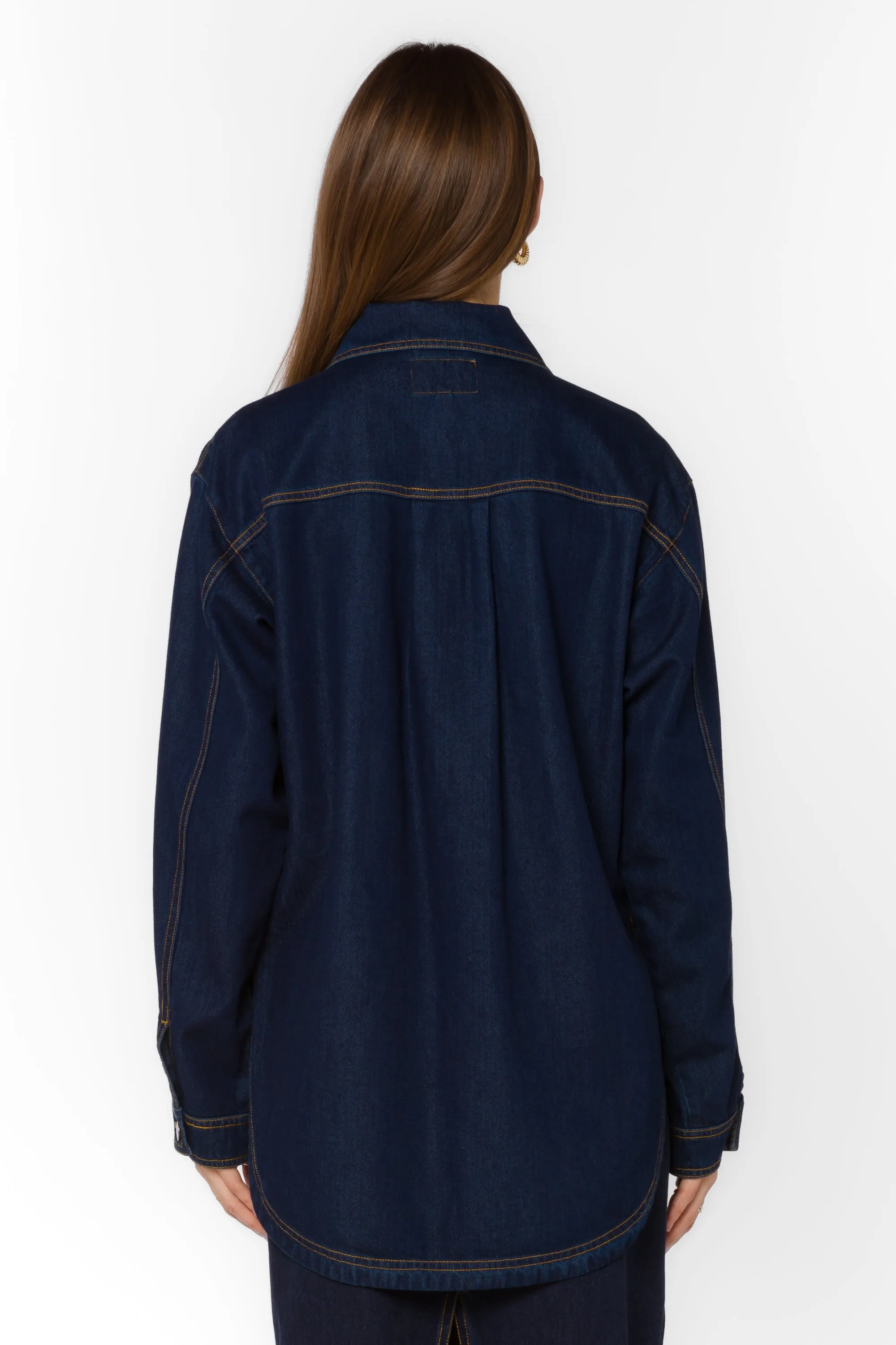 Pilar Deep Blue Indigo Jacket sold by Velvet Heart product image thumbnail 5