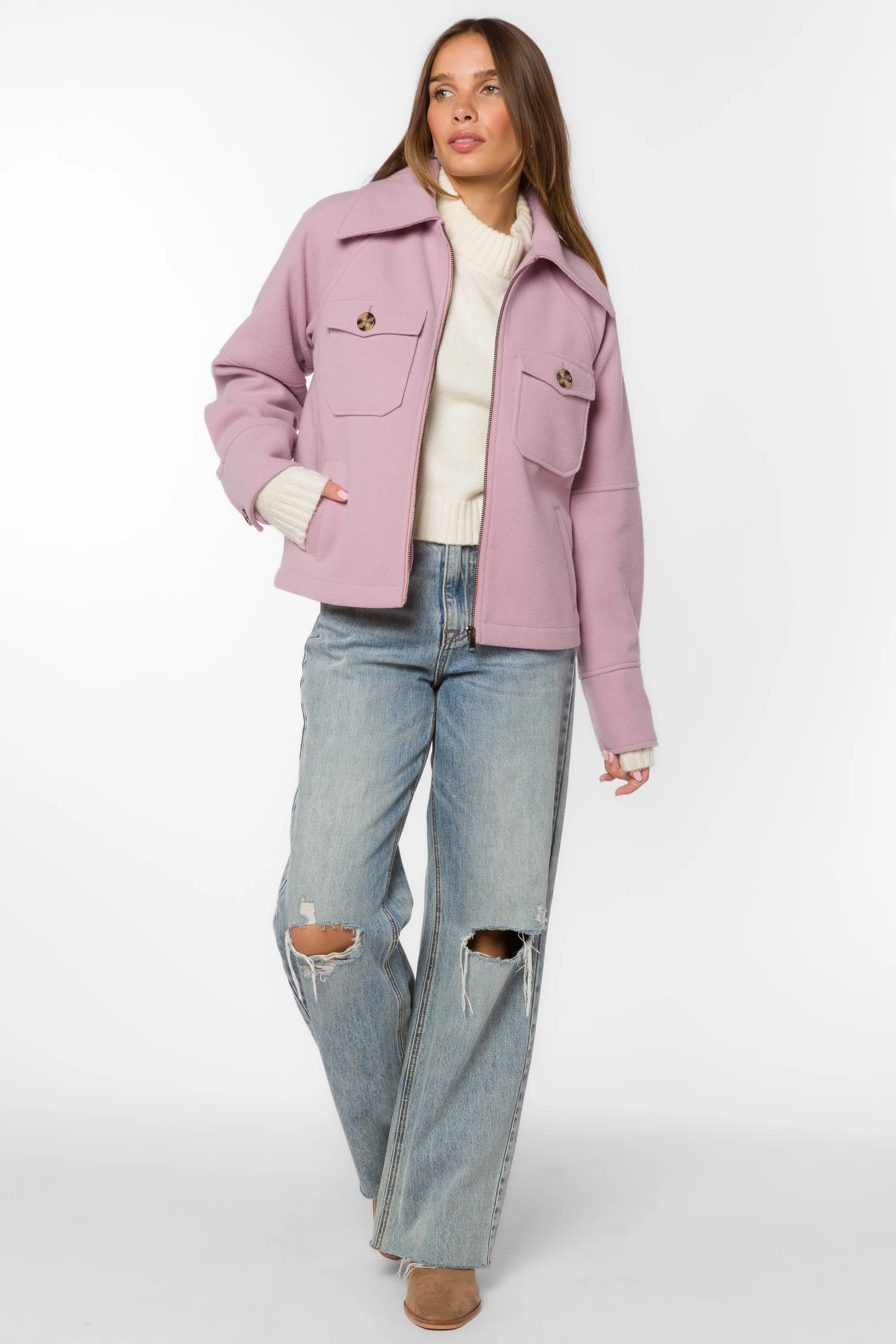 Stassi Muted Mauve Jacket sold by Velvet Heart product image thumbnail 3