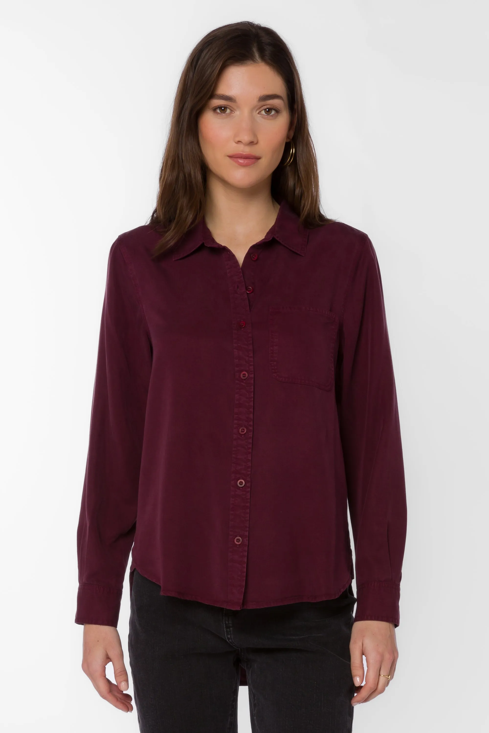 Bennett Prune Shirt sold by Velvet Heart product image thumbnail 3