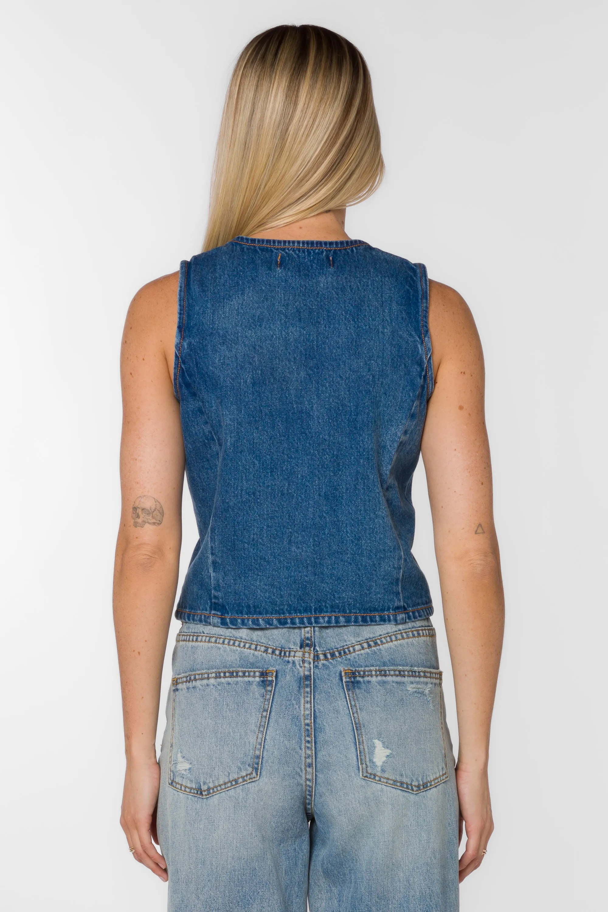 Dellis Evian Blue Vest sold by Velvet Heart product image thumbnail 5