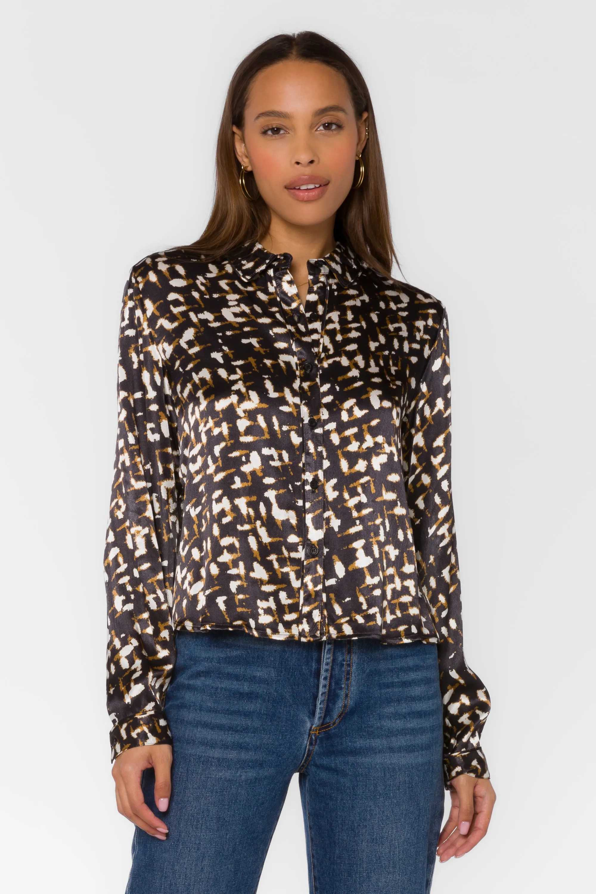 Holden Black Abstract Geo Shirt sold by Velvet Heart product image thumbnail 4