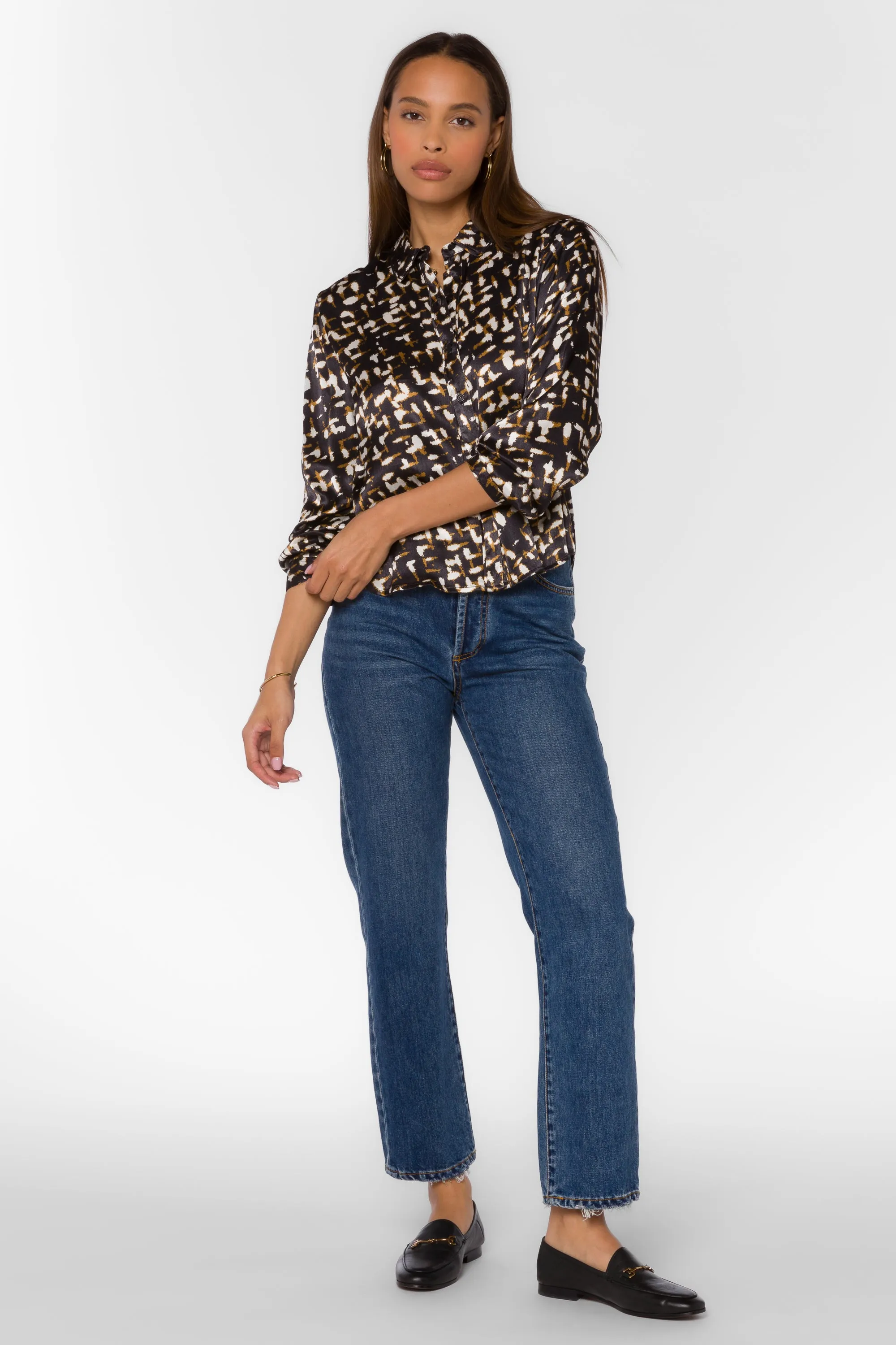 Holden Black Abstract Geo Shirt sold by Velvet Heart product image thumbnail 3