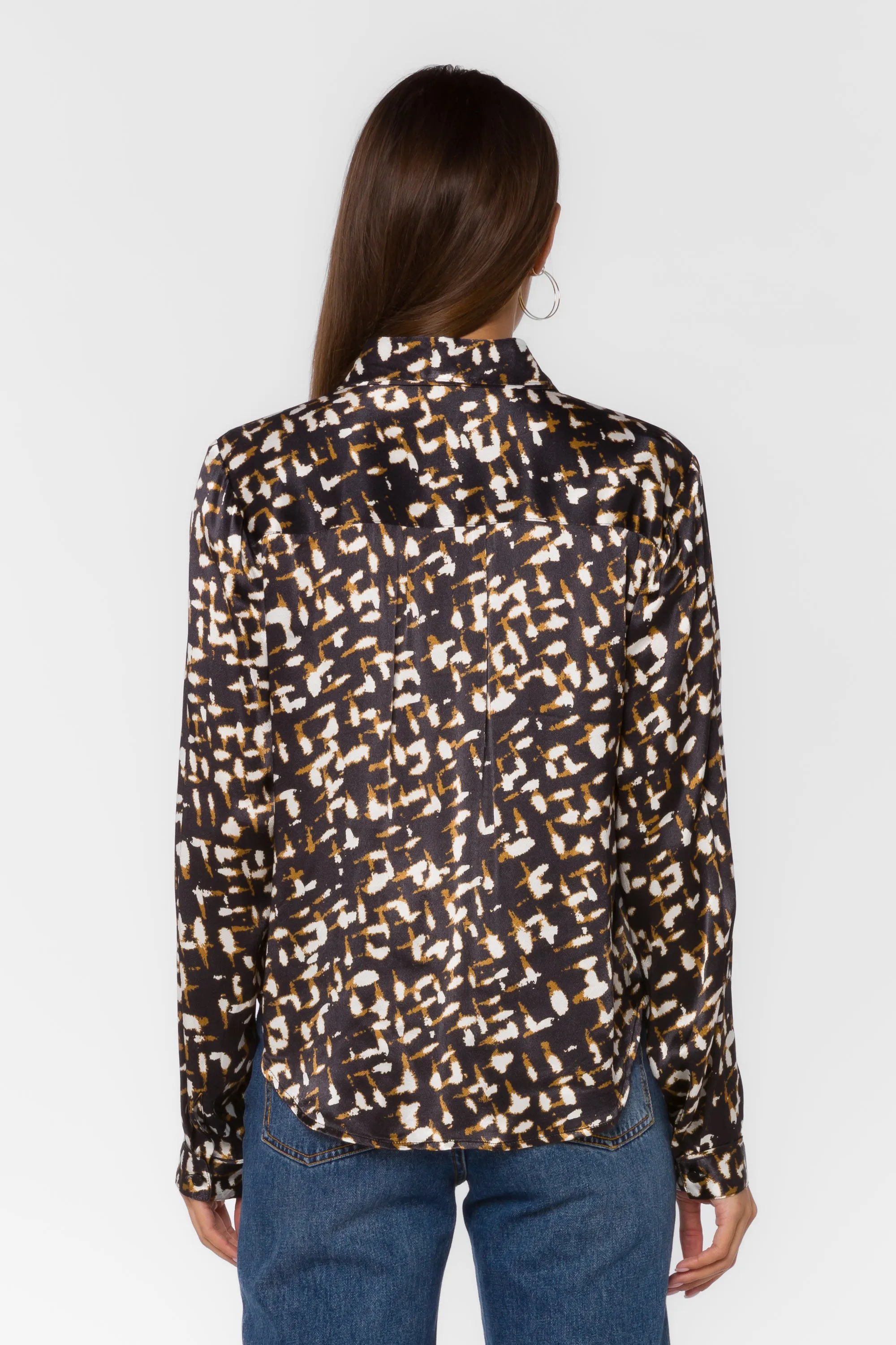 Holden Black Abstract Geo Shirt sold by Velvet Heart product image thumbnail 5