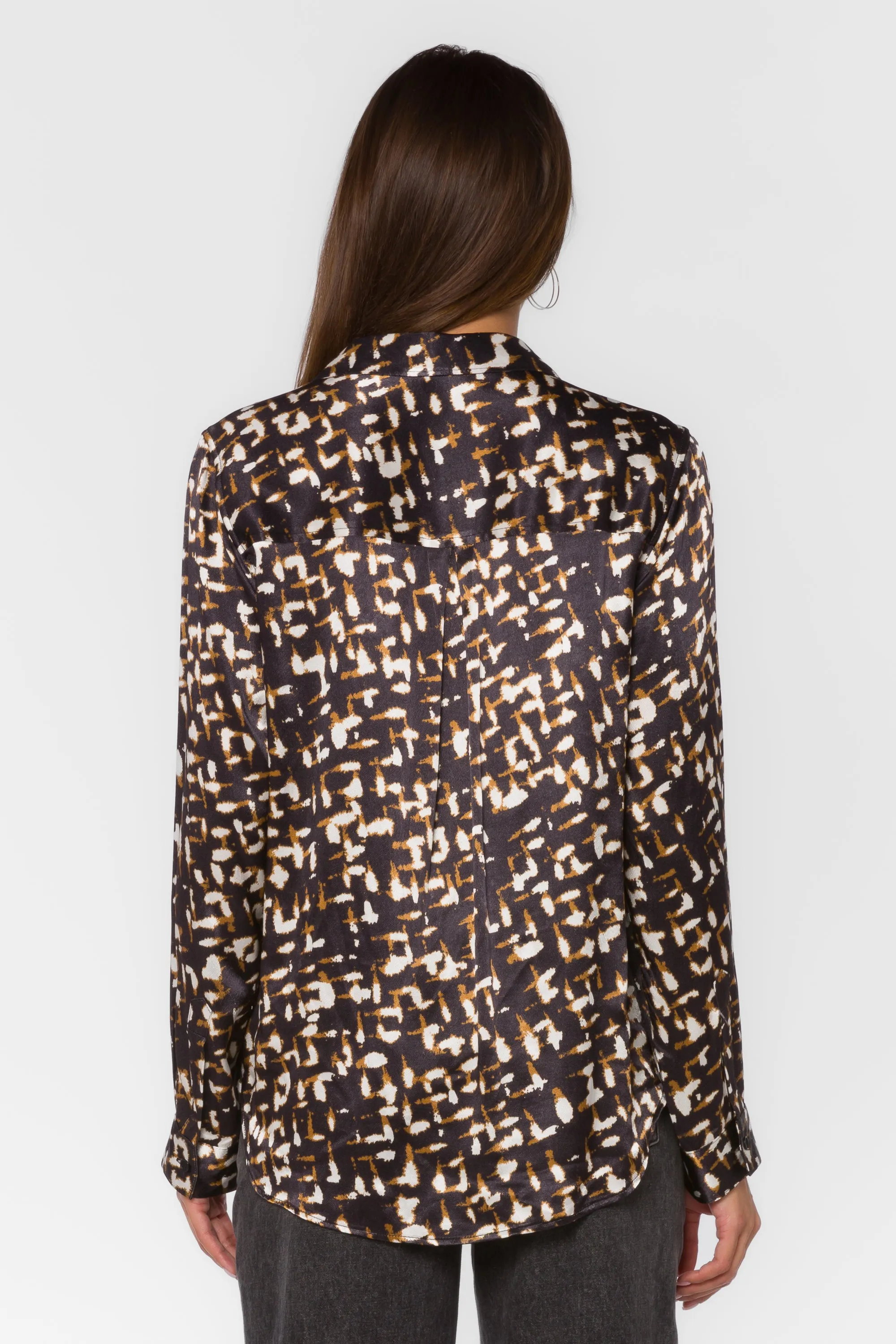 Benedita Black Abstract Geo Blouse sold by Velvet Heart product image thumbnail 4