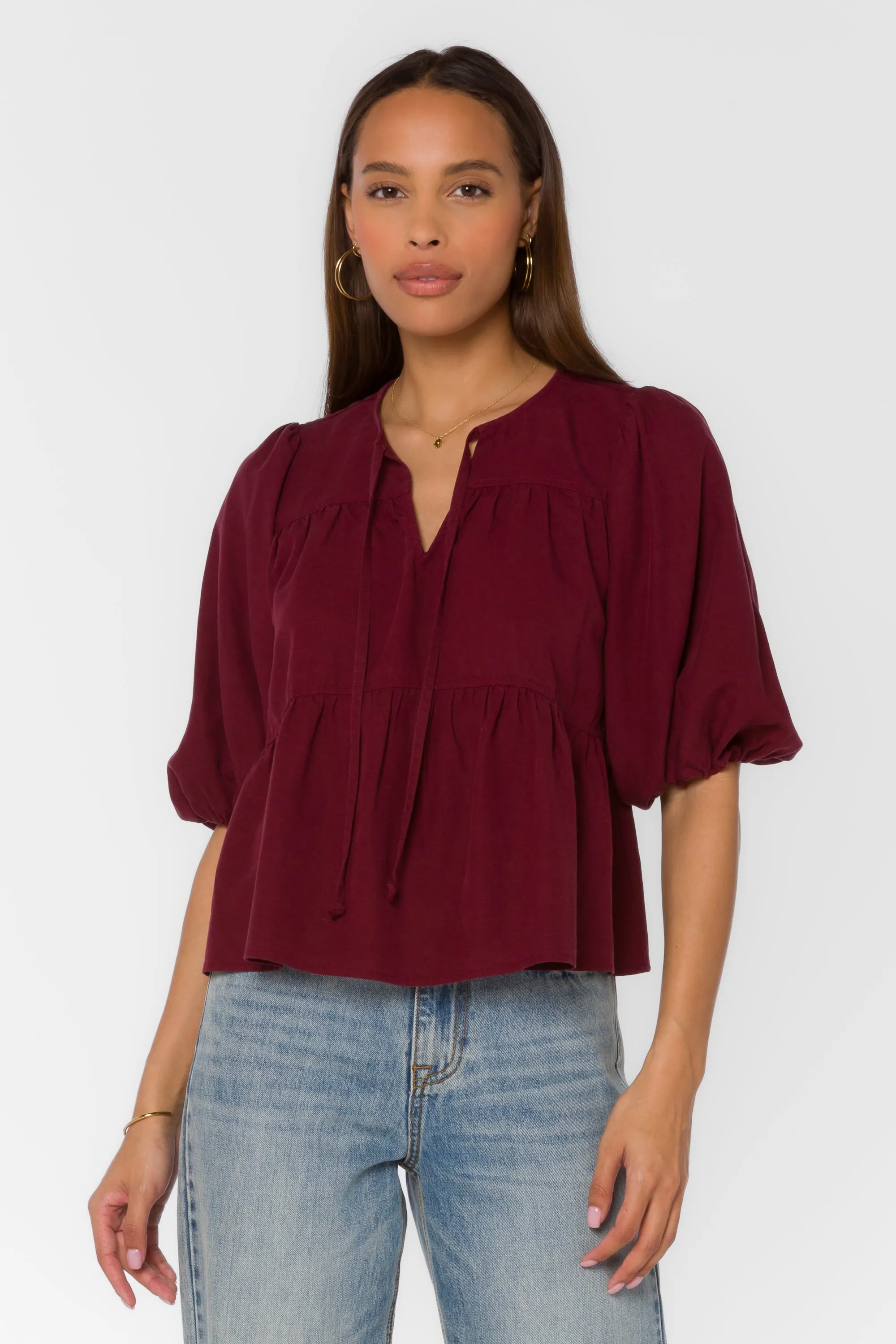 Ferlita Burgundy Top sold by Velvet Heart product image thumbnail 3