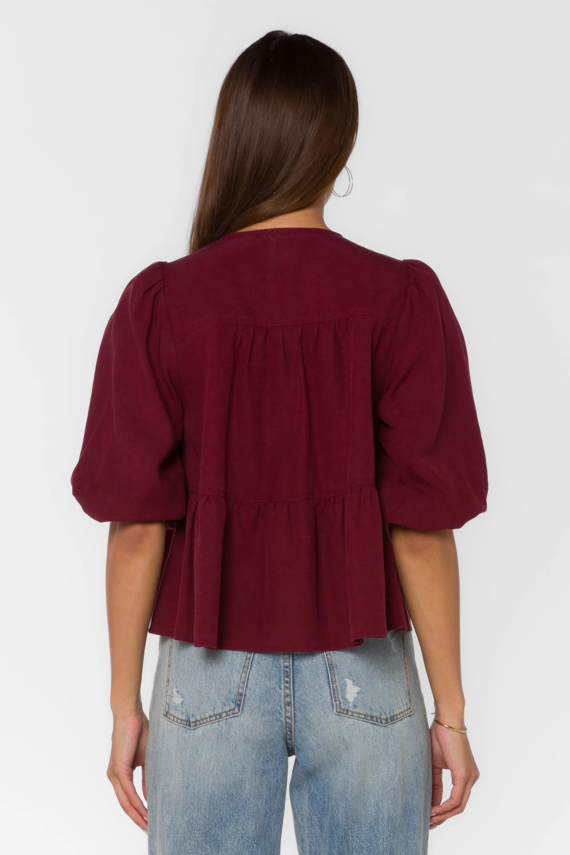 Ferlita Burgundy Top sold by Velvet Heart product image thumbnail 4