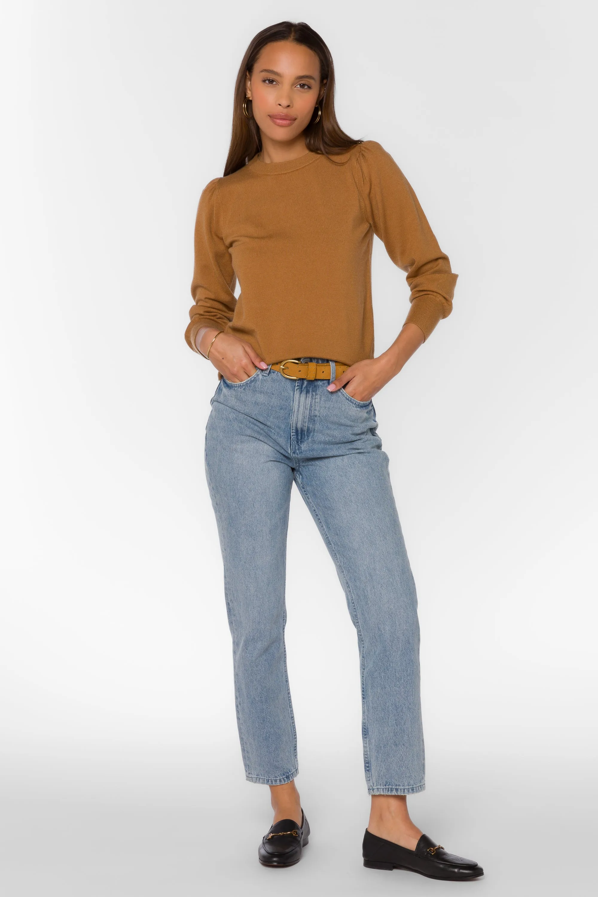 Taffy Burlap Gold Button Sweater sold by Velvet Heart product image thumbnail 2