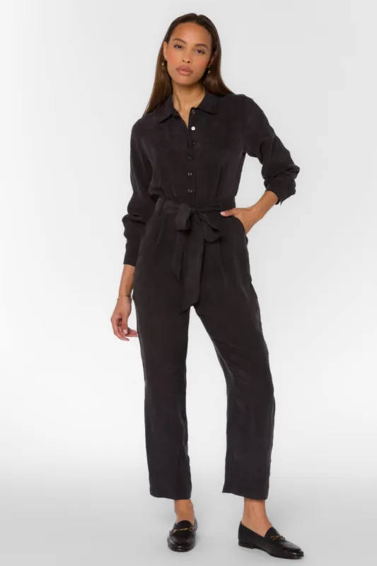 Arkin Black Jumpsuit sold by Velvet Heart