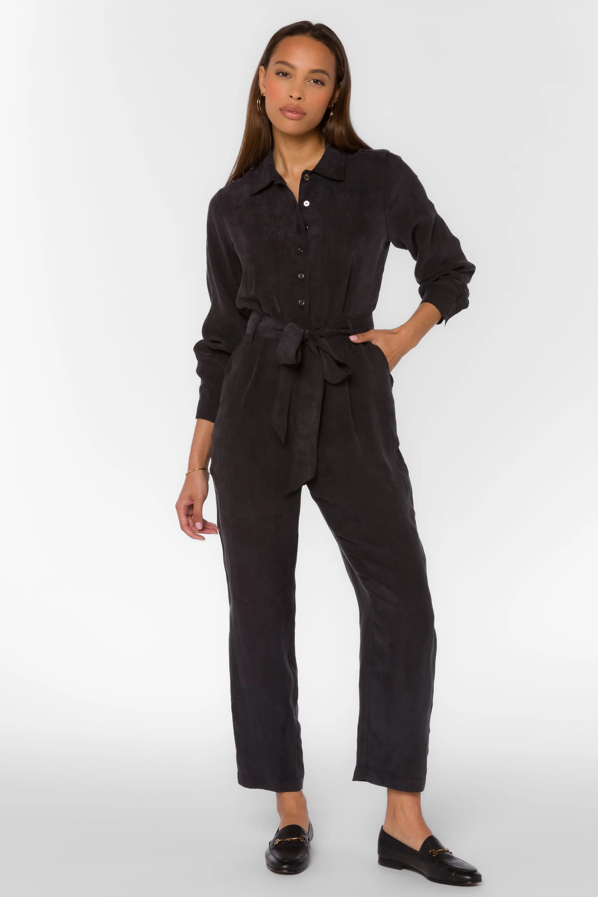 Arkin Black Jumpsuit sold by Velvet Heart