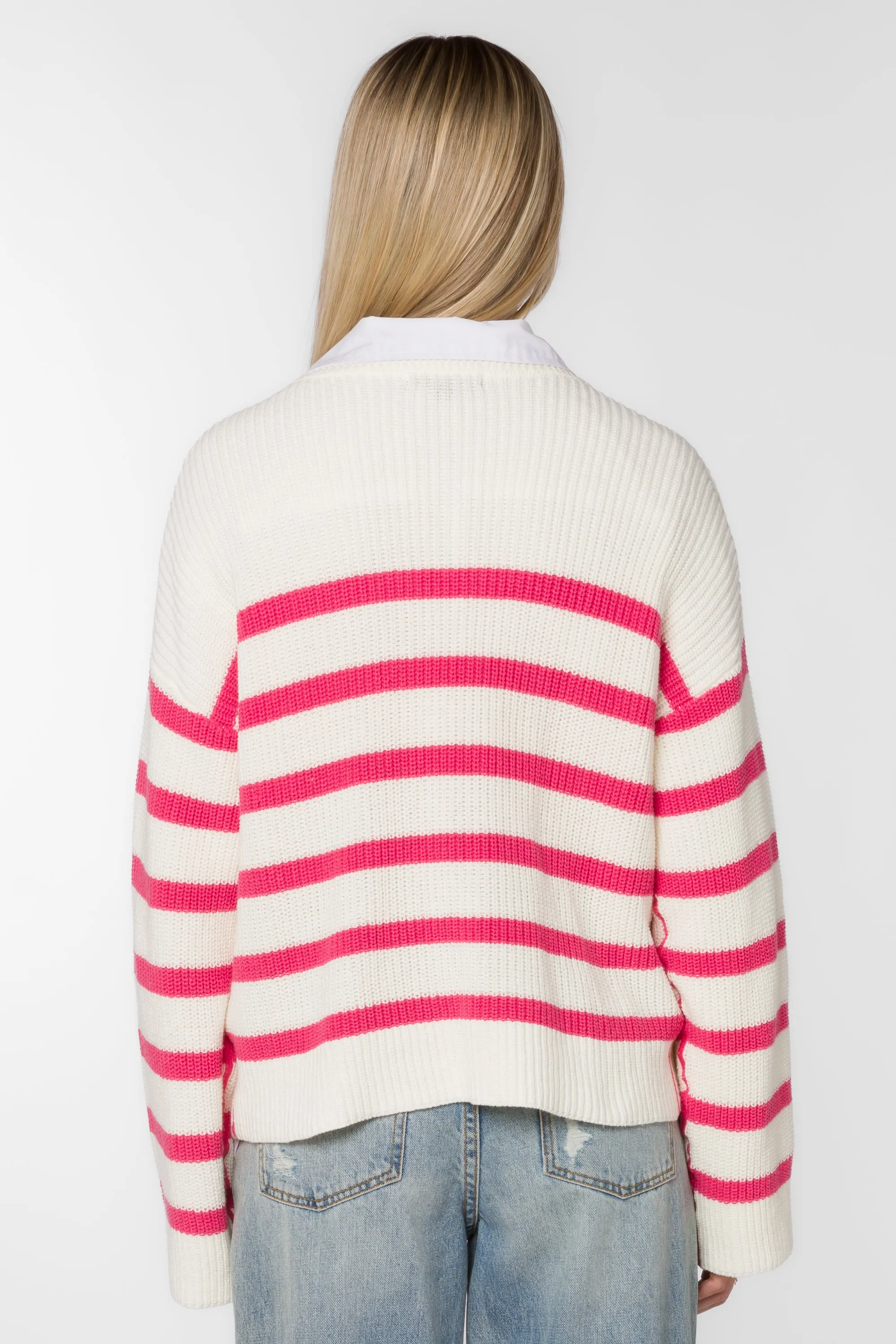 Bridgette Pink Stripe Sweater sold by Velvet Heart product image thumbnail 5