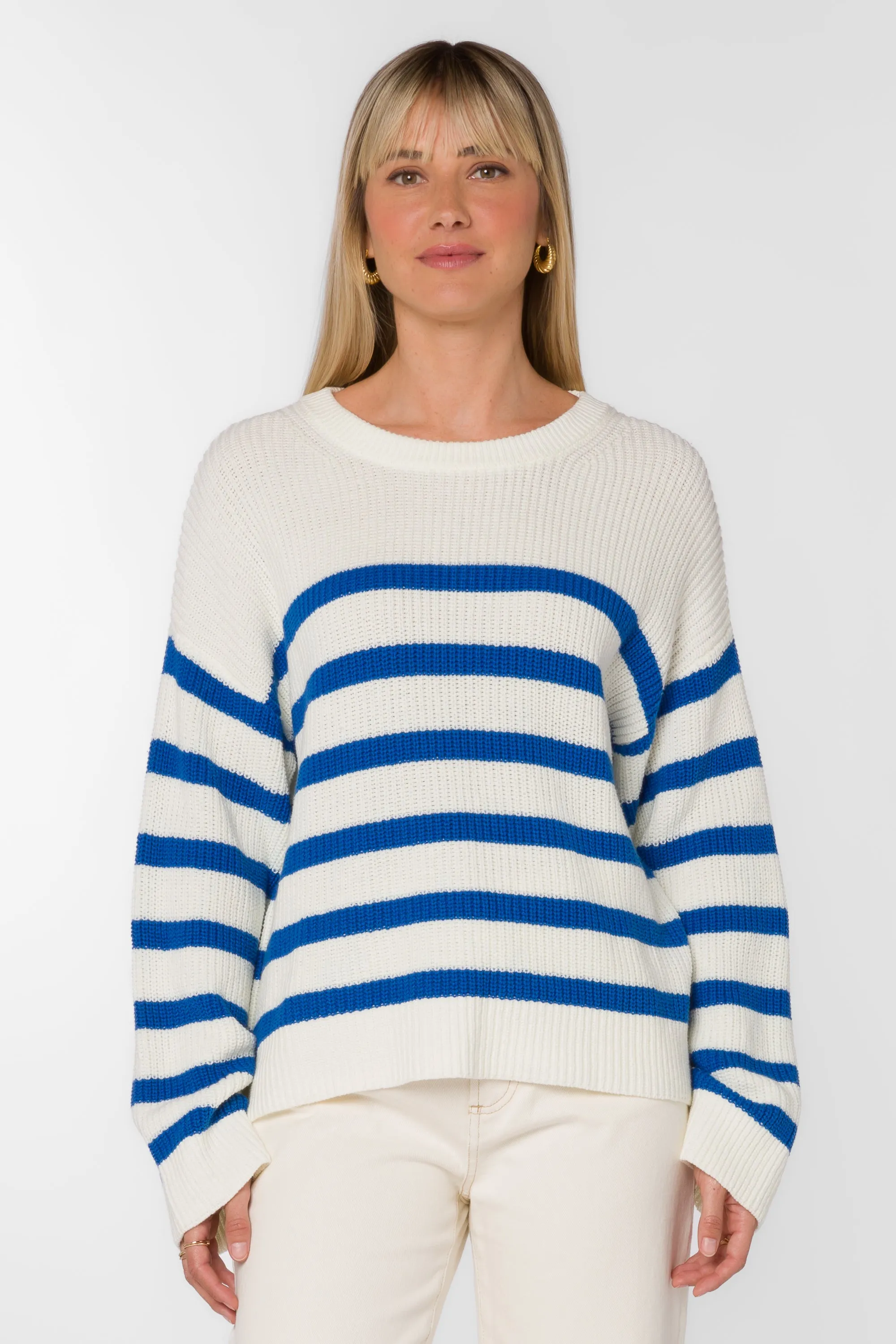 Bridgette Blue Stripe Sweater sold by Velvet Heart product image thumbnail 3