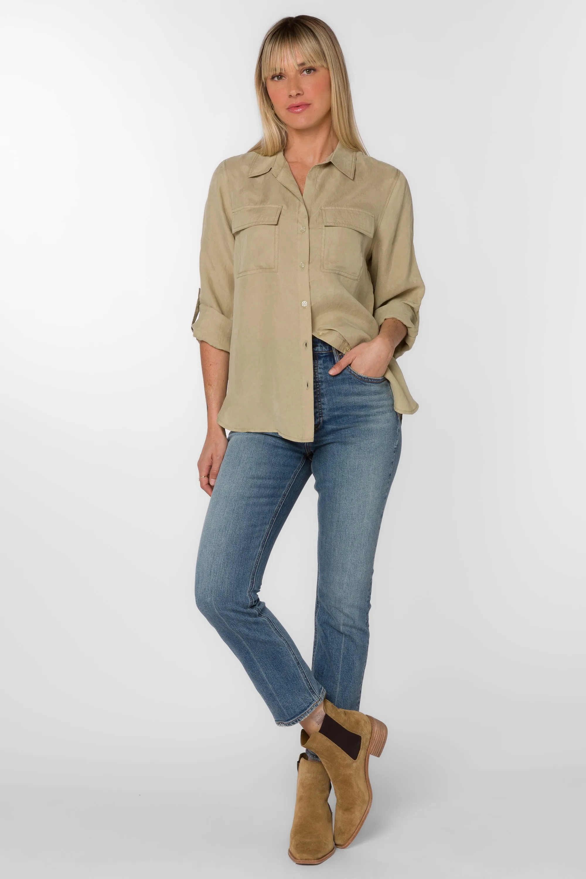 Talma Sage Shirt sold by Velvet Heart product image thumbnail 3