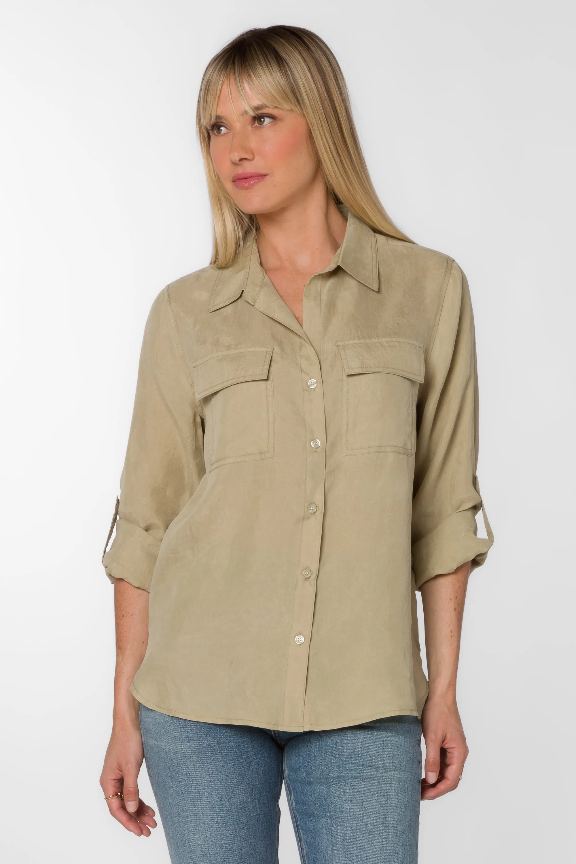 Talma Sage Shirt sold by Velvet Heart product image thumbnail 4