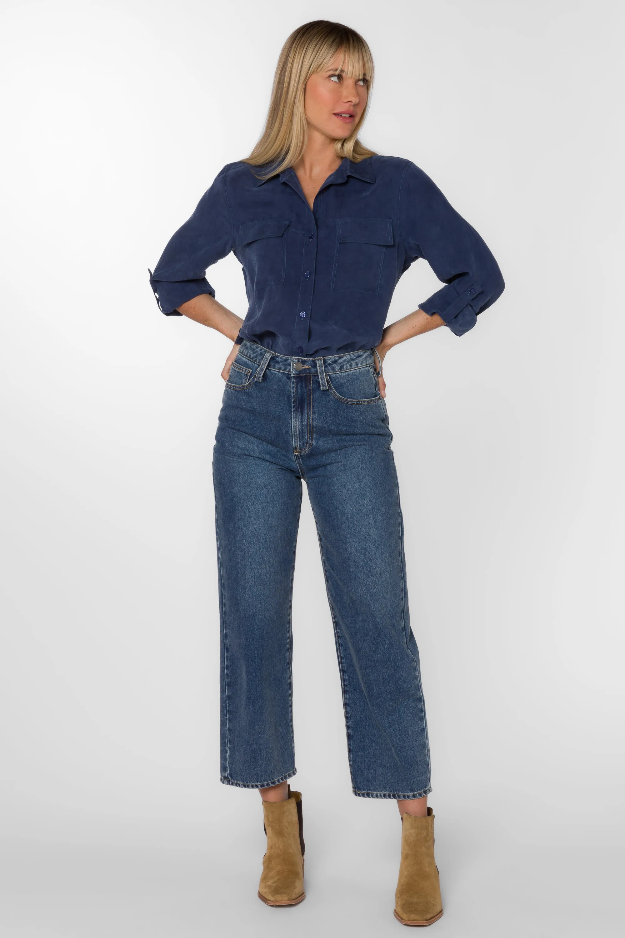 Talma Navy Shirt sold by Velvet Heart product image thumbnail 3