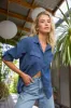Talma Navy Shirt sold by Velvet Heart