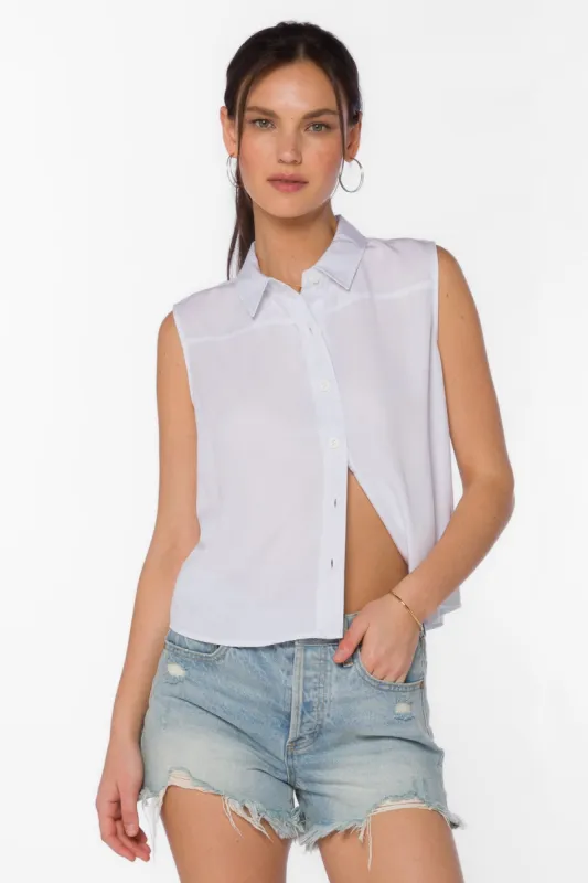 Rosana White Tencel™ Shirt sold by Velvet Heart