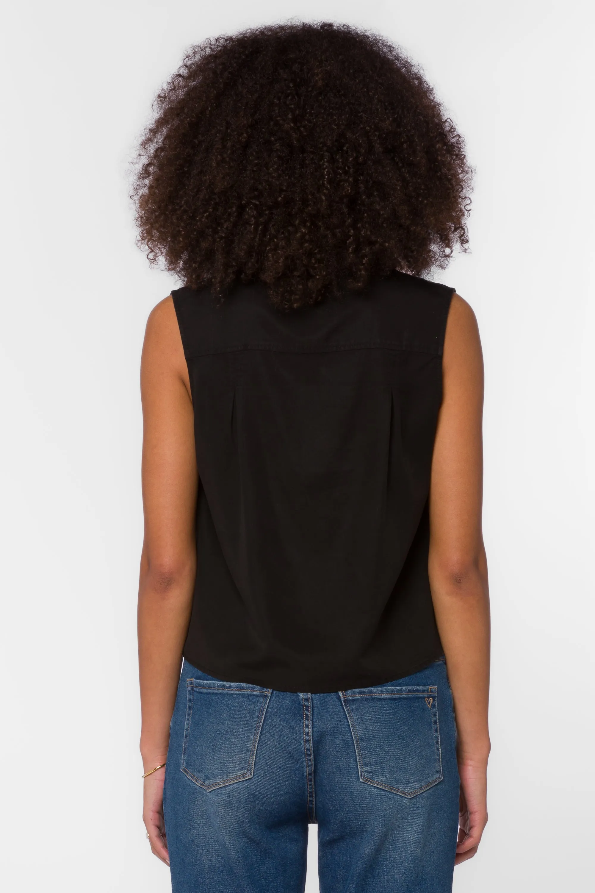 Rosana Black Tencel™ Shirt sold by Velvet Heart product image thumbnail 4