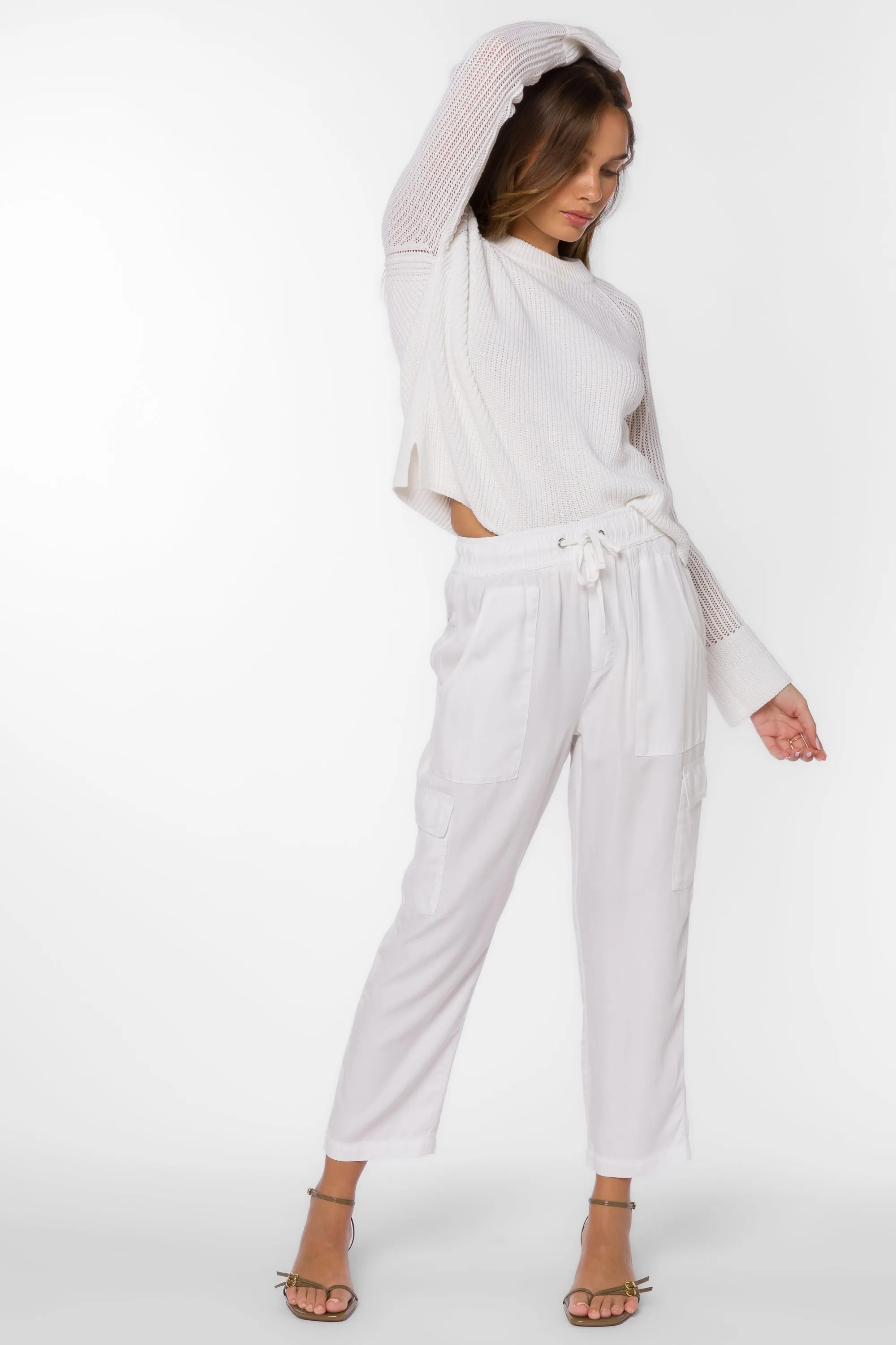Lunay White Tencel™ Pants sold by Velvet Heart