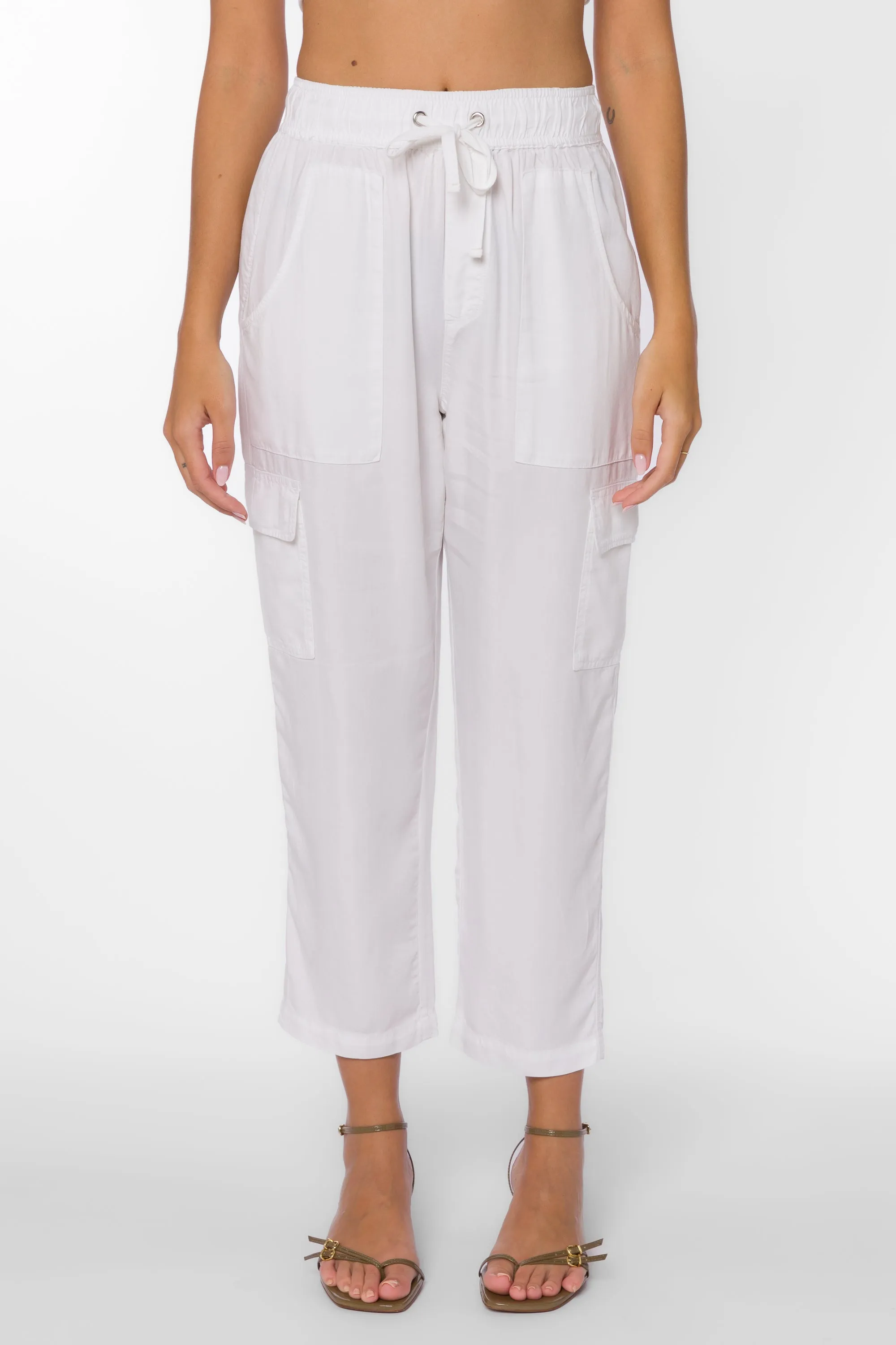 Lunay White Tencel™ Pants sold by Velvet Heart product image thumbnail 3