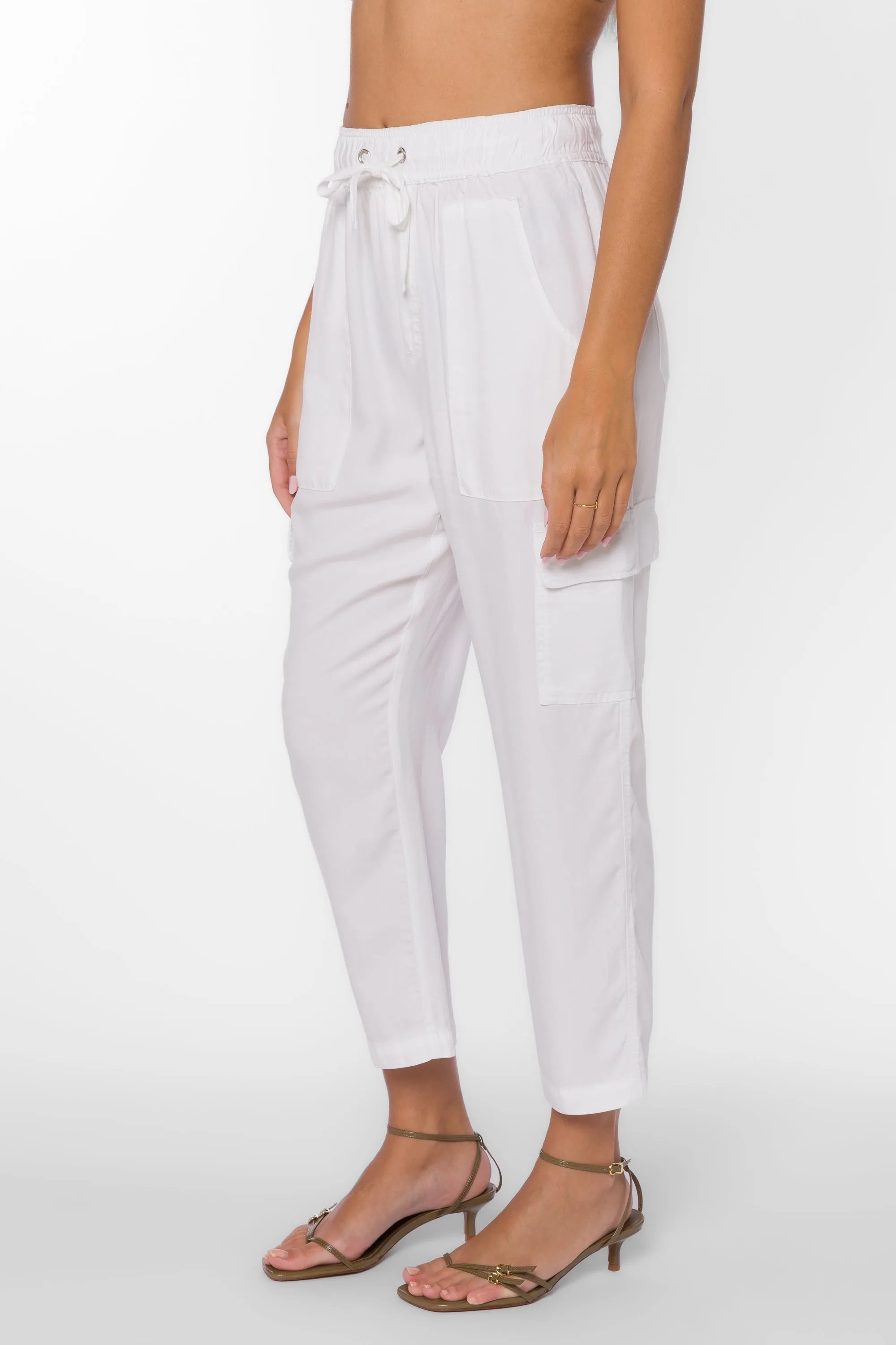 Lunay White Tencel™ Pants sold by Velvet Heart product image thumbnail 4