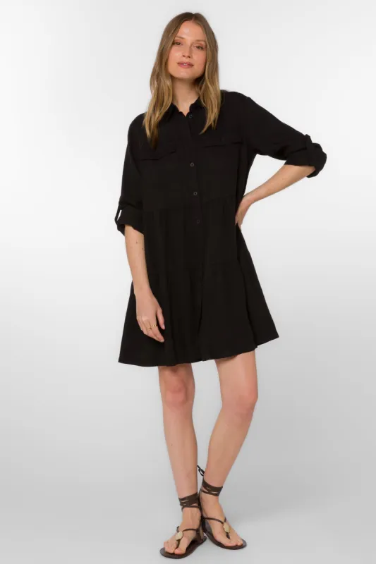 Bree Black Tencelâ„¢ Dress sold by Velvet Heart