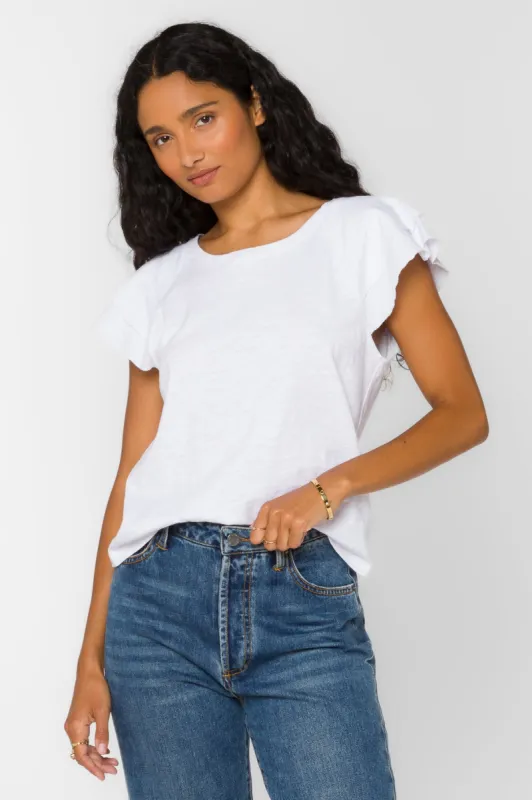 Sunny Optic White Tee sold by Velvet Heart