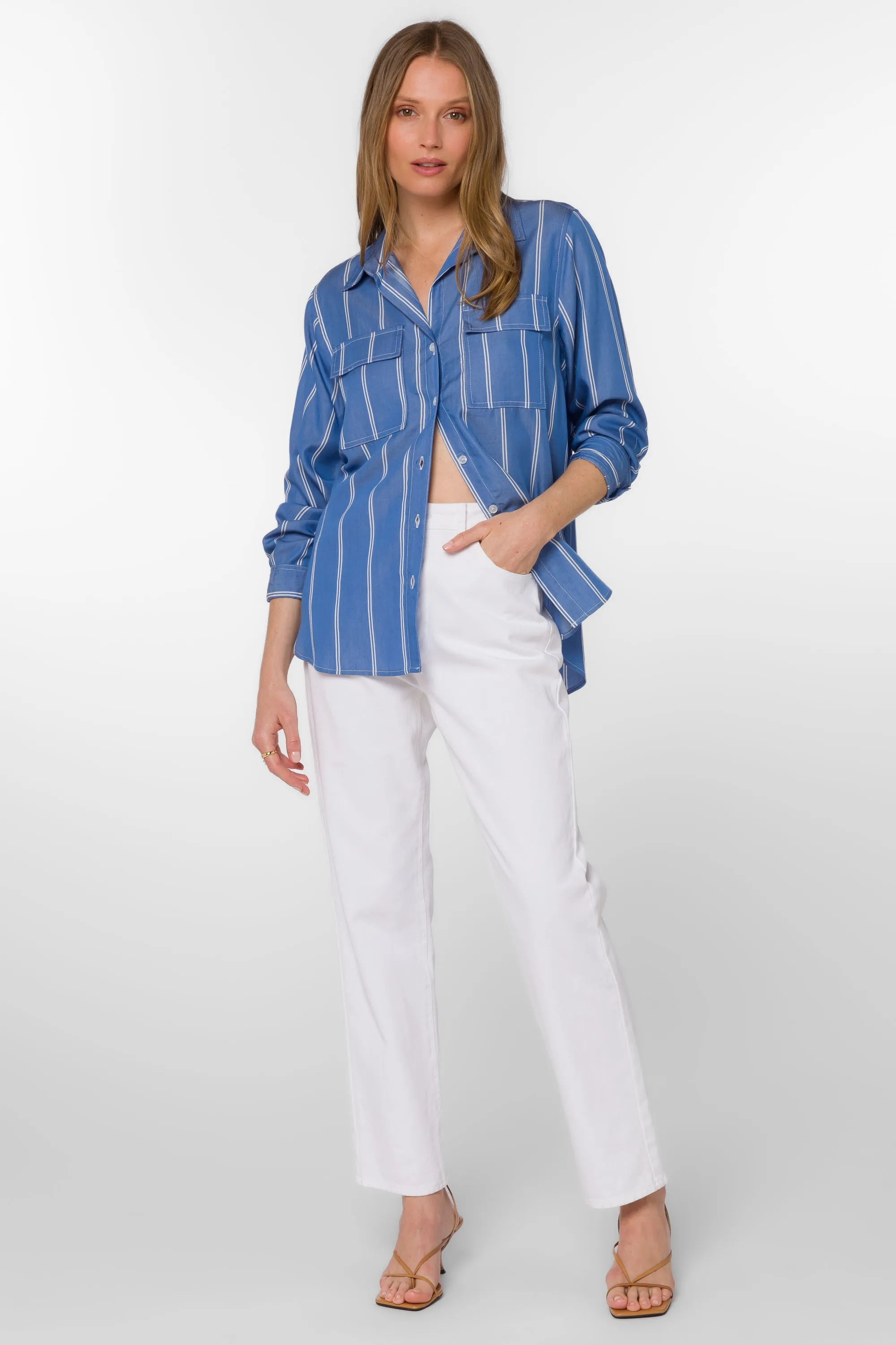 Talma Periwinkle Shirt sold by Velvet Heart product image thumbnail 2