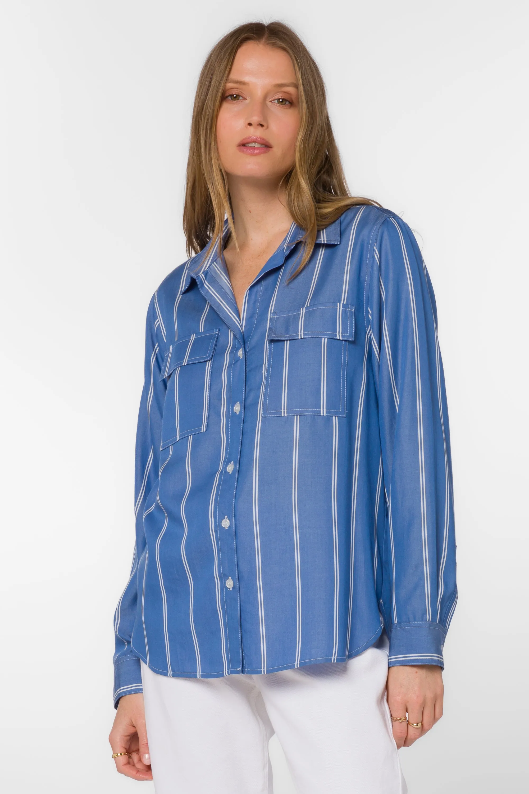 Talma Periwinkle Shirt sold by Velvet Heart product image thumbnail 3
