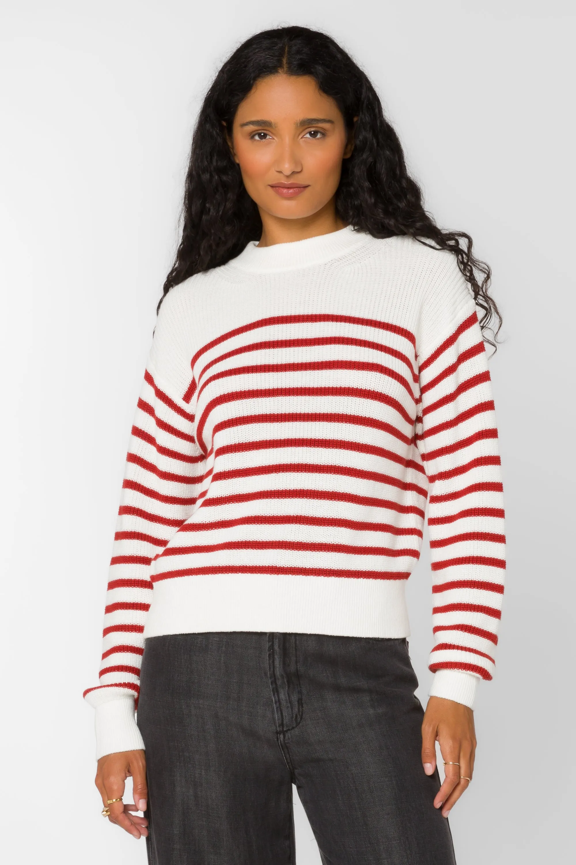 Margot Red Stripe Sweater sold by Velvet Heart product image thumbnail 3