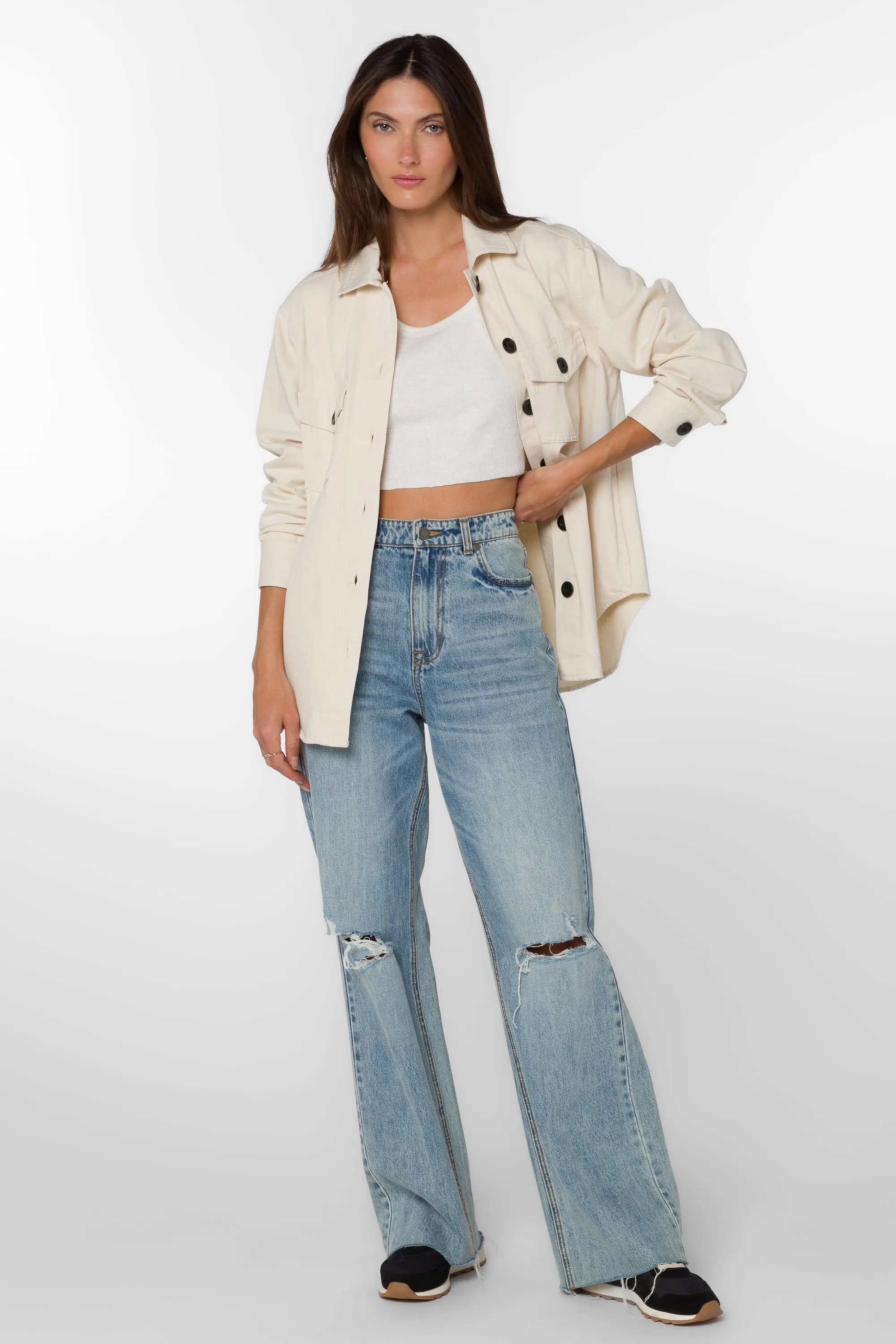 Austin Ecru Shacket sold by Velvet Heart product image thumbnail 2