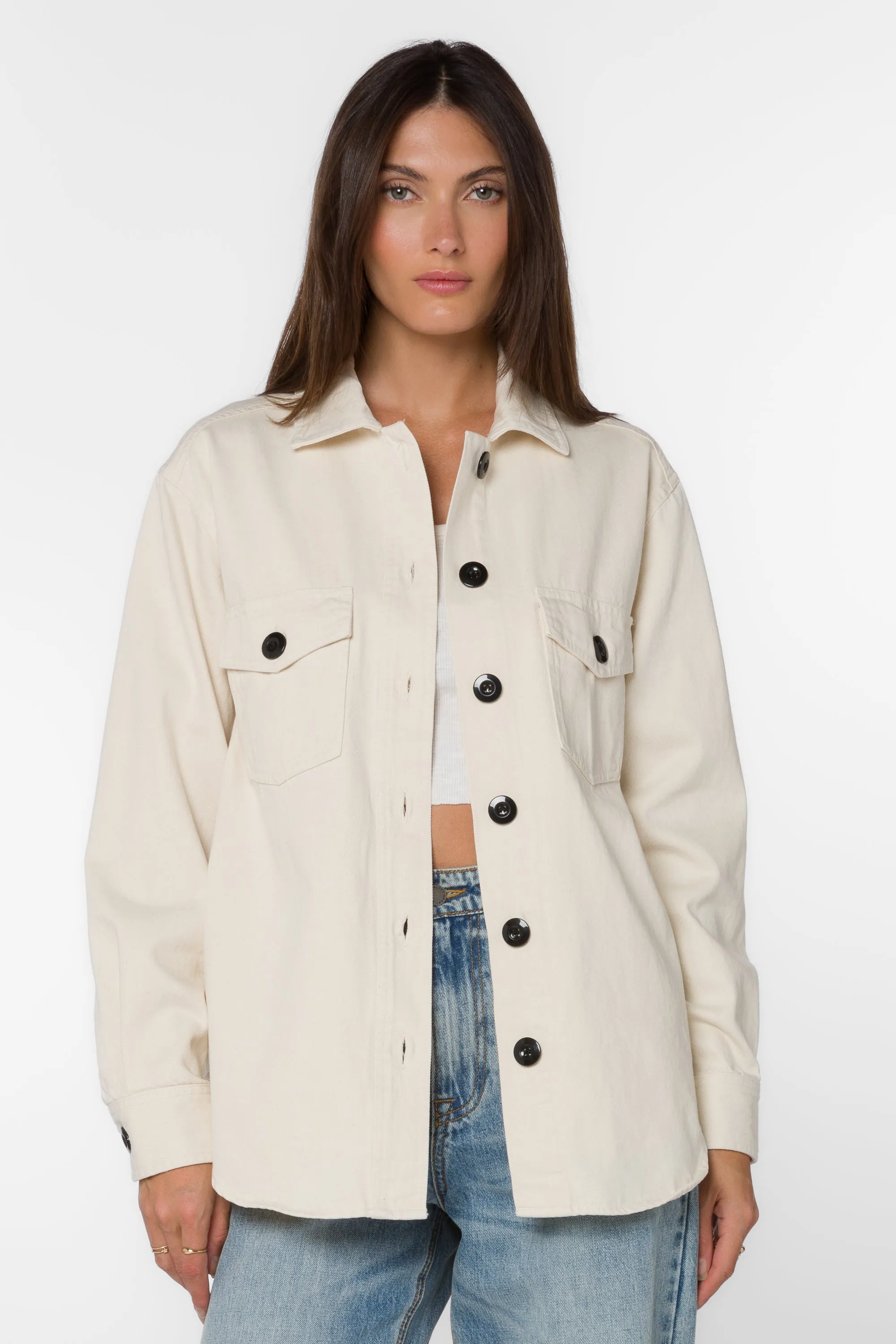 Austin Ecru Shacket sold by Velvet Heart product image thumbnail 3