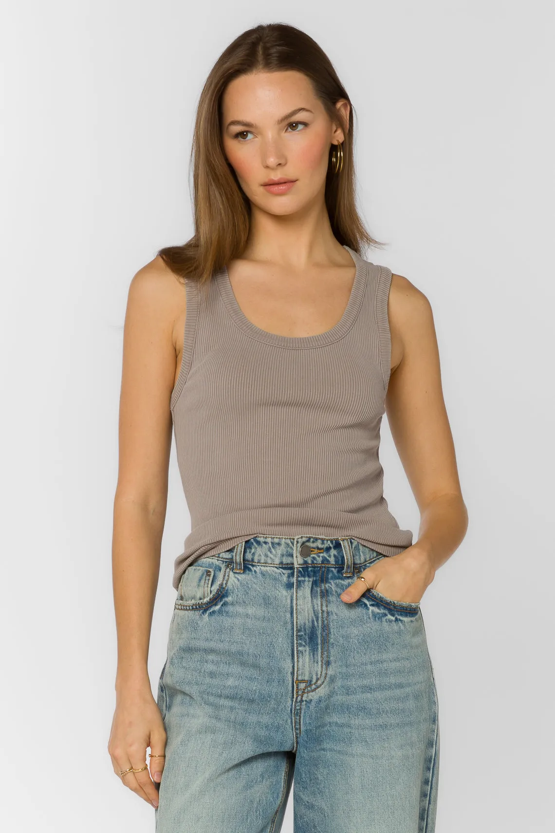 Larisa Storm Grey Tank sold by Velvet Heart