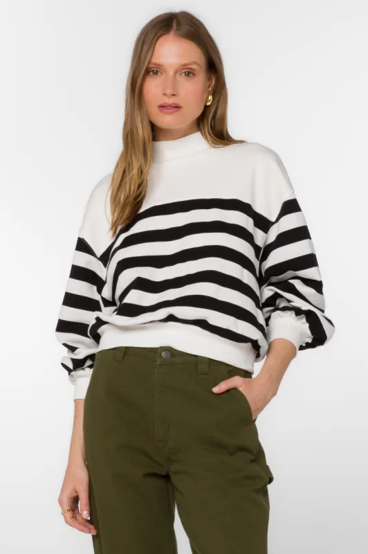 Arwen Black Stripe Sweatshirt sold by Velvet Heart