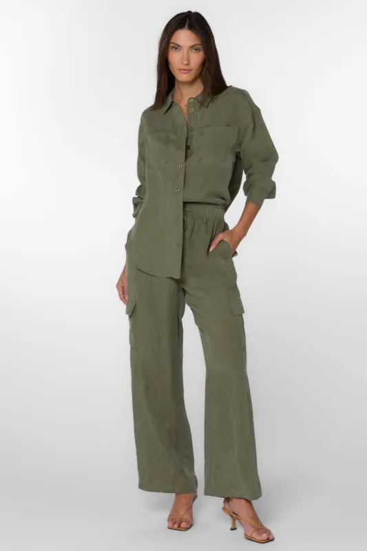 Lynlee Olive Pants sold by Velvet Heart