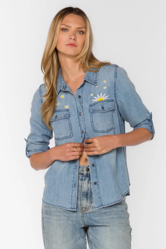 Easton Cowboy Blue Shirt sold by Velvet Heart