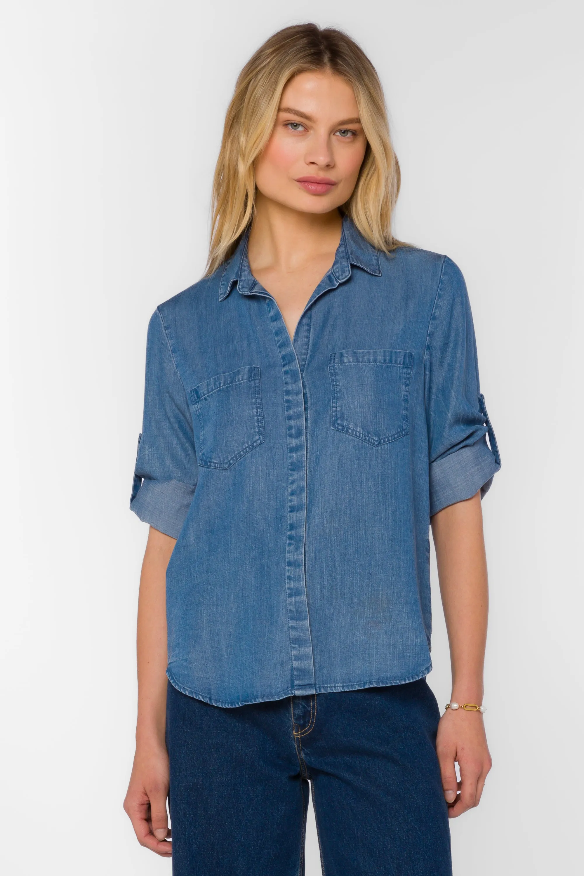 Riley Grecian Blue Shirt sold by Velvet Heart product image thumbnail 3