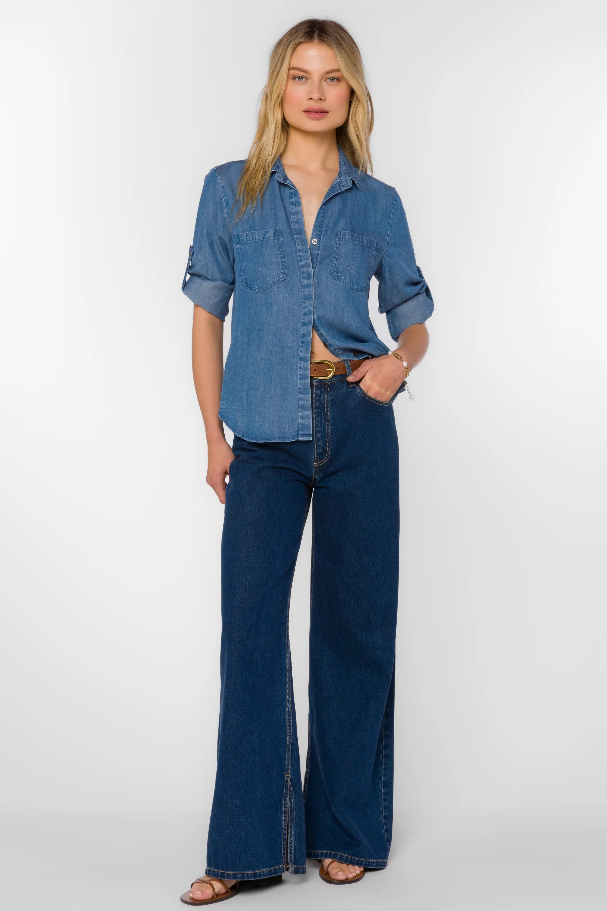 Riley Grecian Blue Shirt sold by Velvet Heart product image thumbnail 2