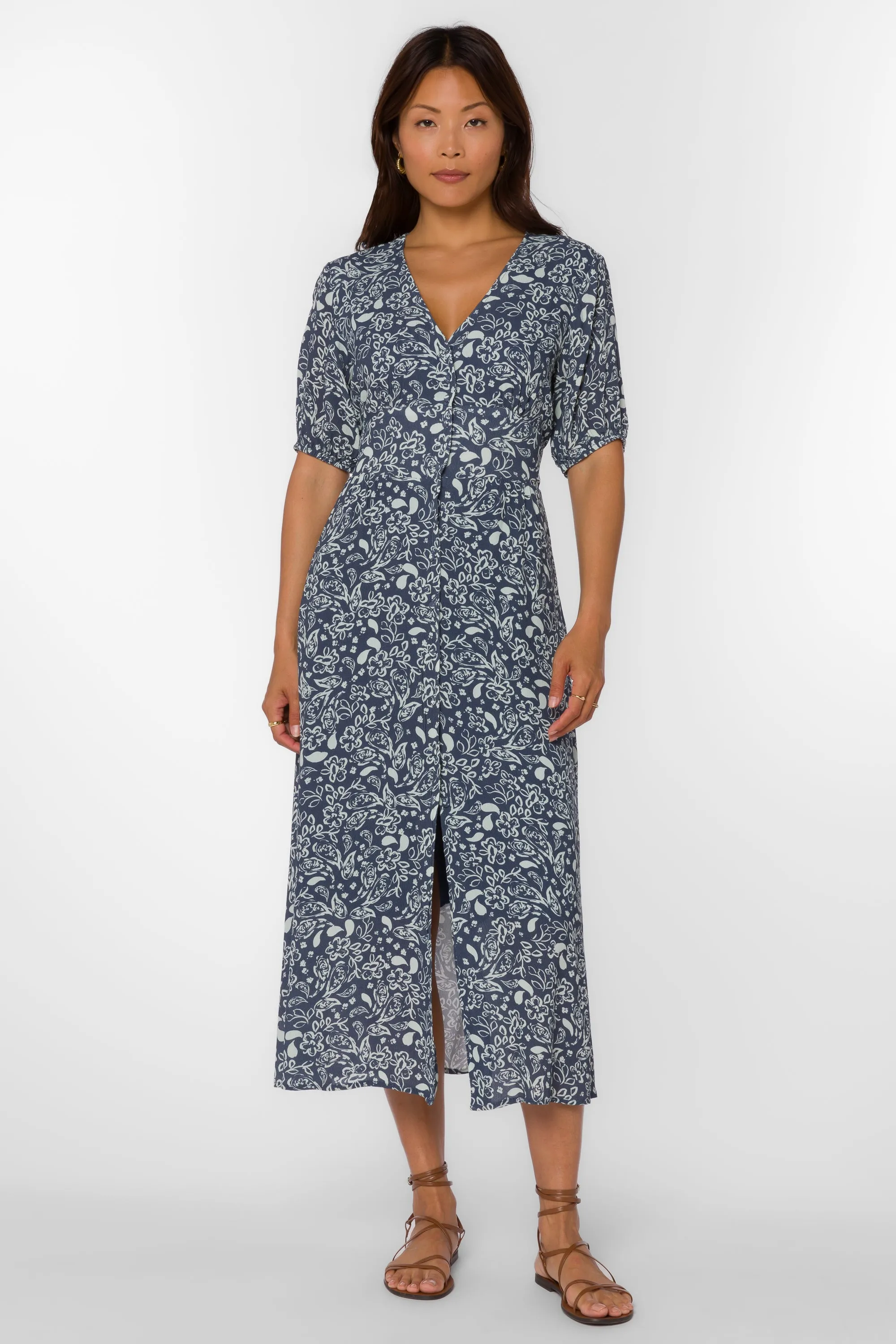 Livana Navy Floral Dress sold by Velvet Heart product image thumbnail 2