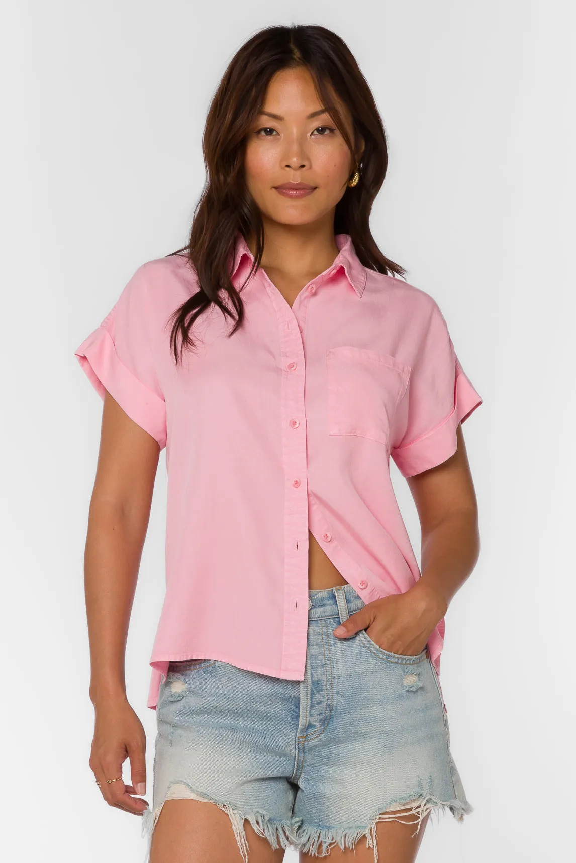 Edison Candy Pink Shirt sold by Velvet Heart