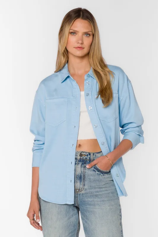 Braxton Cool Blue Shirt sold by Velvet Heart