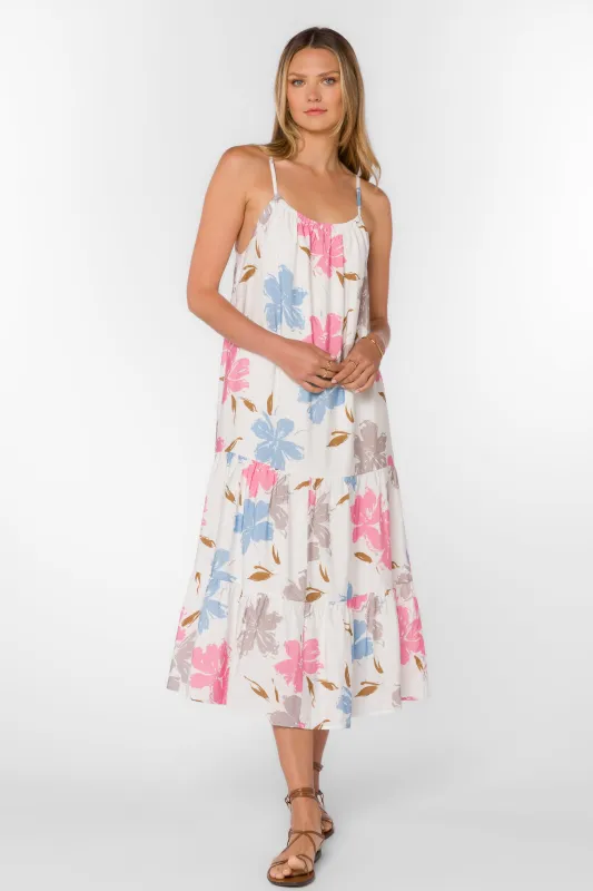 Amelie Floral Splash Dress sold by Velvet Heart
