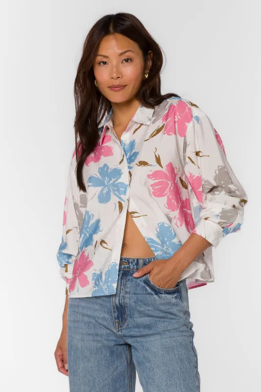 Ellery Floral Splash Shirt sold by Velvet Heart